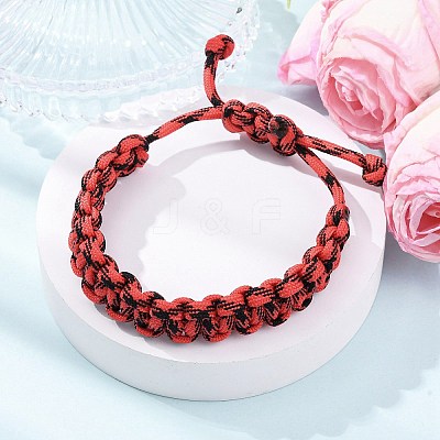 7 Inner Cores Polyester & Spandex Cord Braided Bracelets for Men Women BJEW-JB12571-01-1