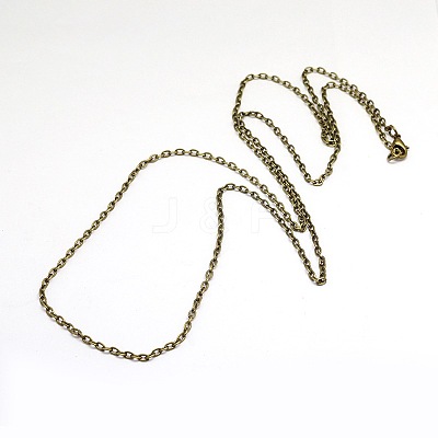 Vintage Iron Cable Chain Necklace Making for Pocket Watches Design MAK-M001-AB-1