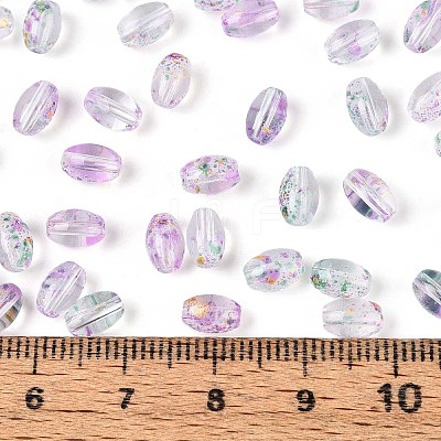 Baking Paint Transparent Glass Beads DGLA-T004-06C-1