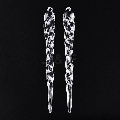 Transparent Acrylic Pendants TACR-T028-22A-1