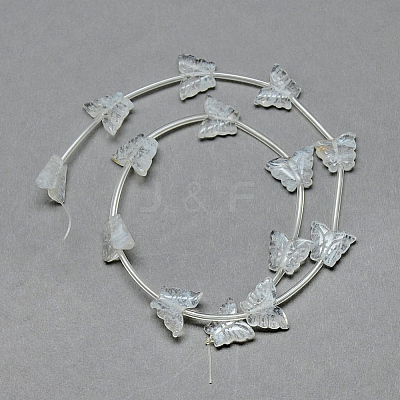 Smelting Quartz Crystal Beads Strands X-G-T014-06-1-1