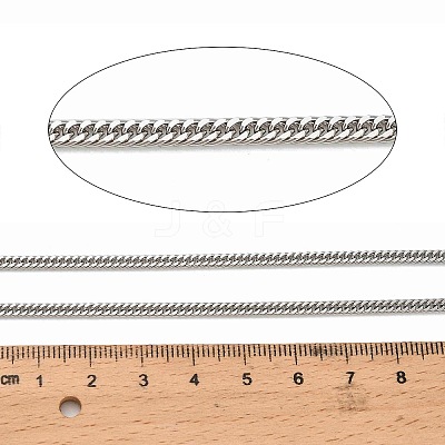 316 Surgical Stainless Steel Cuban Link Chains CHS-B010-01A-P-1
