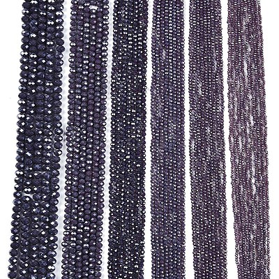 Electroplate Glass Beads Strands EGLA-A044-P6mm-A11-1