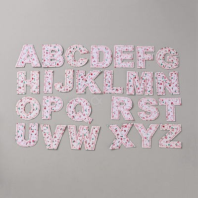 26Pcs Polyester Embroidery Cloth Self-adhesive Patch PATC-TAC0009-08-1