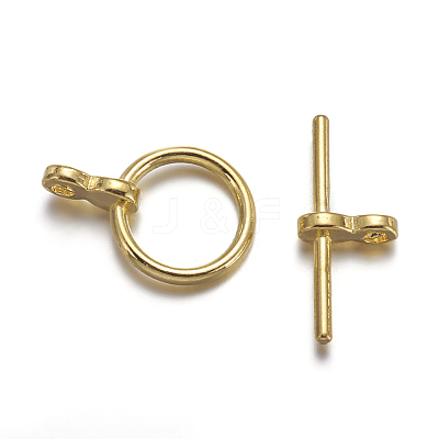 Tibetan Style Toggle Clasps TIBE-A001-25G-1