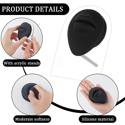 Soft Silicone Flexible Model Body Part Displays ODIS-WH0061-29A-1