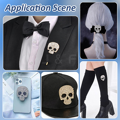 10Pcs Alloy Rhinestone Cabochons FIND-PH0038-53A-1