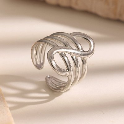 Line 304 Stainless Steel Cuff Open Rings WGE83BC-02-1