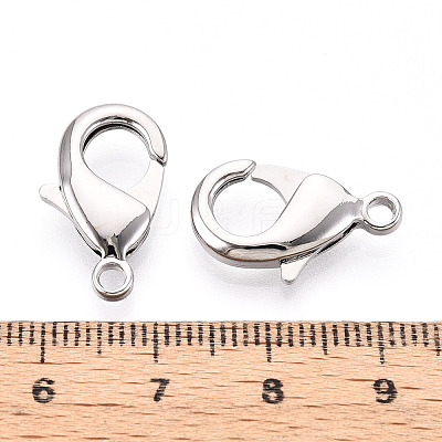 Brass Lobster Claw Clasps KK-YW0004-01D-P-1