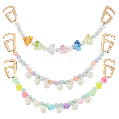 6Pcs 3 Styles Candy Series Acrylic Boot Strap Chains FIND-GO00001-1