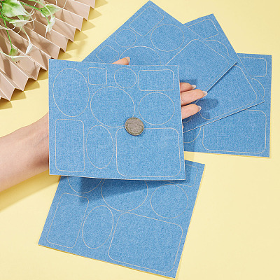 5 Sheets Denim Self-adhesive Patches PATC-TA0001-61B-1