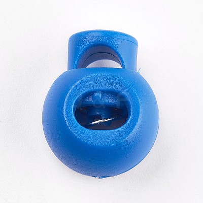 Plastic Iron Spring Cord Locks LS-X-FIND-WH0017-06-1