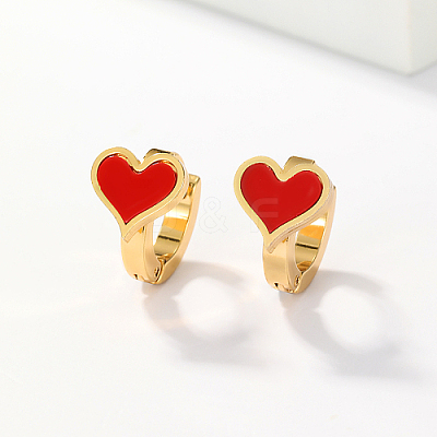 201 Stainless Steel Huggie Hoop Earrings AV5045-1-1