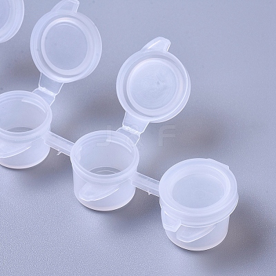 Plastic Paint Pots Strips LS-DIY-WH0156-99-1