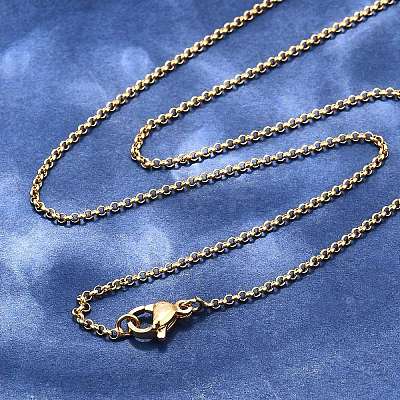 Brass Chain Necklaces LS-X-MAK-L009-10G-1