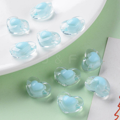 Transparent Acrylic Beads TACR-S152-08A-10-1