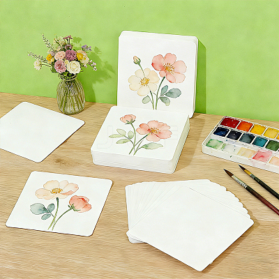 50Pcs Blank Paper AJEW-WH0709-240B-1