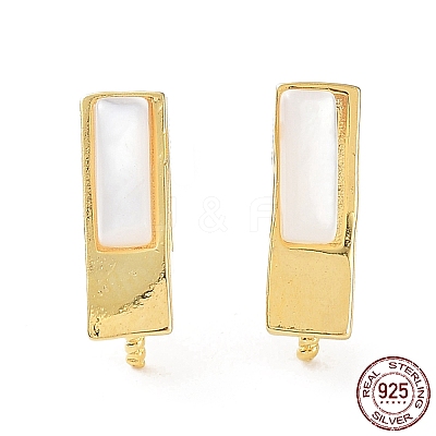 925 Sterling Silver Stud Earring Findings STER-G036-09G-1