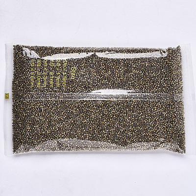 Electroplate Glass Seed Beads SEED-S042-01B-03-1