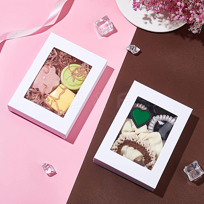 Rectangle Foldable Creative Cardboard Box CON-WH0086-18-1