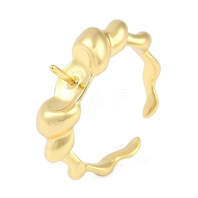 Brass Cuff Finger Ring Settings LS-KK-L219-15C-G-1