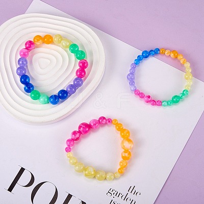 712Pcs 24 Colors Acrylic Beads MACR-SZ0001-68-1