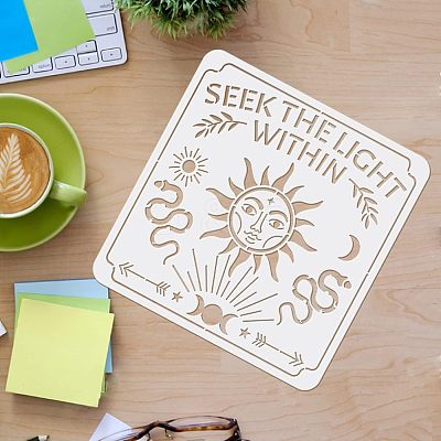 Plastic Reusable Drawing Painting Stencils Templates DIY-WH0172-438-1