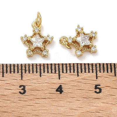 Brass Micro Pave Cubic Zirconia Pendants KK-A291-13B-G05-1