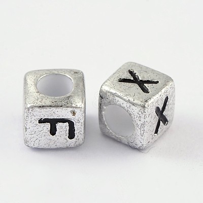 Horizontal Hole Acrylic Beads PB43C9308-1
