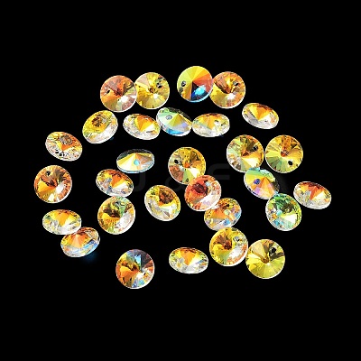 Electroplate Transparent Glass Beads EGLA-Z002-AB11-1