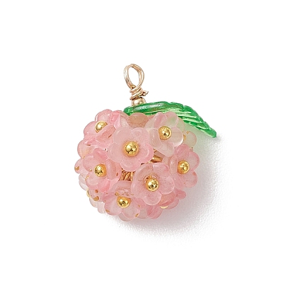 Transparent Acrylic Pendants PALLOY-JF04847-1