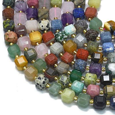 Natural Mixed Stone Beads Strands G-K389-A40-01-1