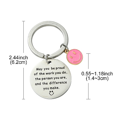201 Stainless Steel Keychain KEYC-YW00104-01-1
