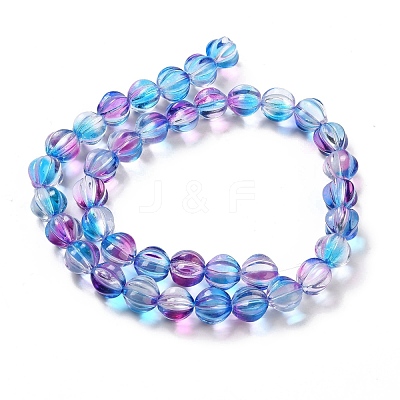 Transparent Glass Beads Strands GLAA-F114-02B-13-1