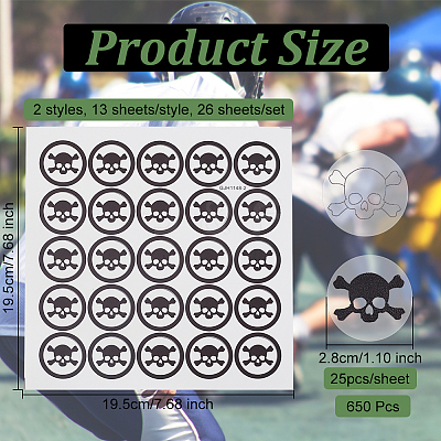 26 Sheets 2 Styles PVC Plastic Waterproof Stickers DIY-OC0004-24A-1