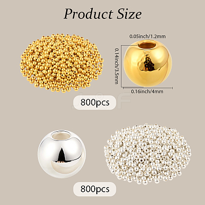 1600Pcs 2 Colors CCB Plastic Beads CCB-PA0001-04A-1
