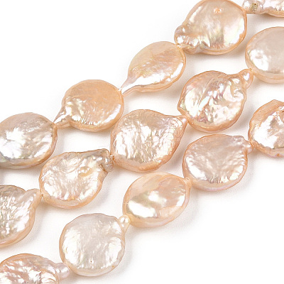 Natural Keshi Pearl Beads Strands PEAR-S018-02B-1-1