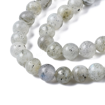 Natural Labradorite Round Beads Strands G-S158-4mm-1