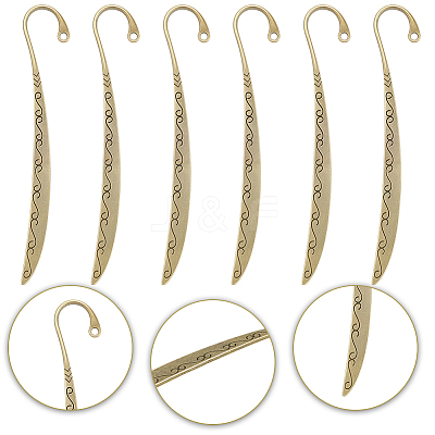 12Pcs Alloy Hair Sticks MRMJ-SC0001-66B-1