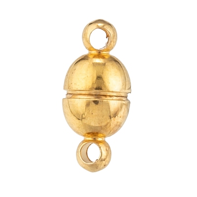Brass Magnetic Clasps with Loops X-KK-D331-G-NF-1