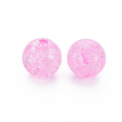 Transparent Crackle Acrylic Beads LS-MACR-S373-66B-N02-1