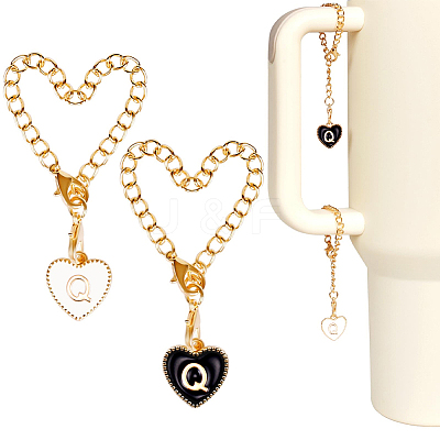 2 Sets Alloy Enamel Cup Pendant Decorations HJEW-SC0001-56Q-1