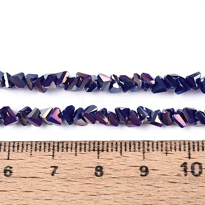 Electroplate Opaque Glass Beads Strands GLAA-N022-4mm-20-1