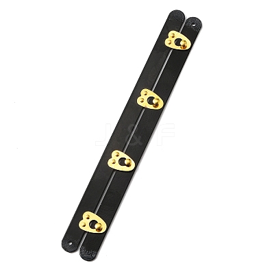Iron Corset Busk with Golden 201 Stainless Steel Buttons FIND-WH0126-40B-01G-1