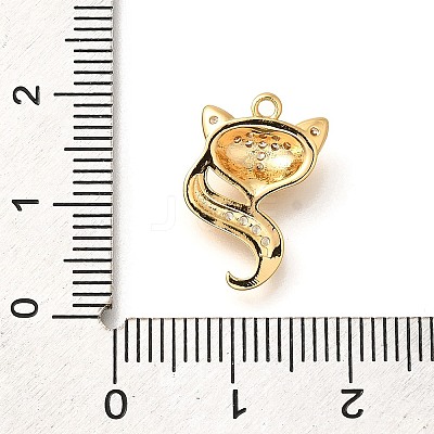 Brass Micro Pave Cubic Zirconia Pendants KK-K294-22G-1