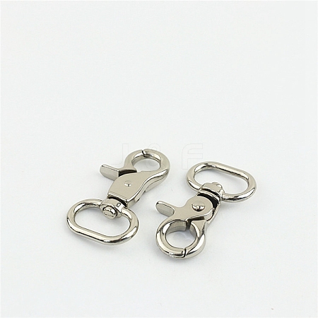 Alloy Swivel Clasps PURS-PW0005-097P-1