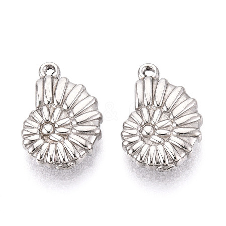 304 Stainless Steel Pendants STAS-T065-35P-1
