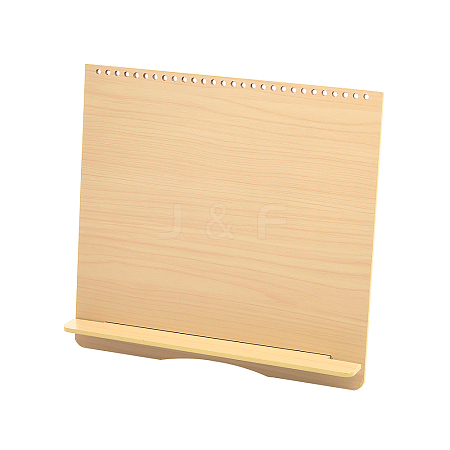 Rectangle Shape Wooden Calendar Display Holder Stand ODIS-WH0026-26B-1