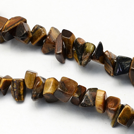 Natural Tiger Eye Stone Bead Strands G-R192-B32-1