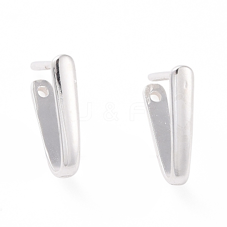 925 Sterling Silver Ice Pick Pinch Bails STER-D035-23S-01-1
